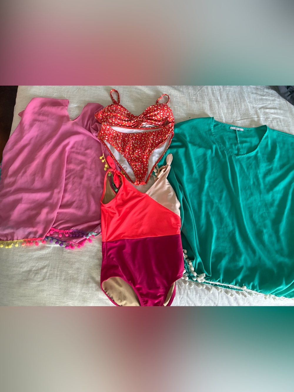 Lot of Girls Swimsuits and Cover-Ups